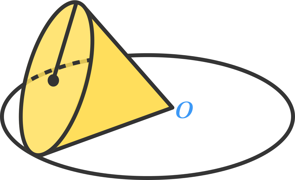 In The Picture Above, A Cone With Radius 6cm Rolled - Ins Vindhyagiri Clipart (1199x734), Png Download