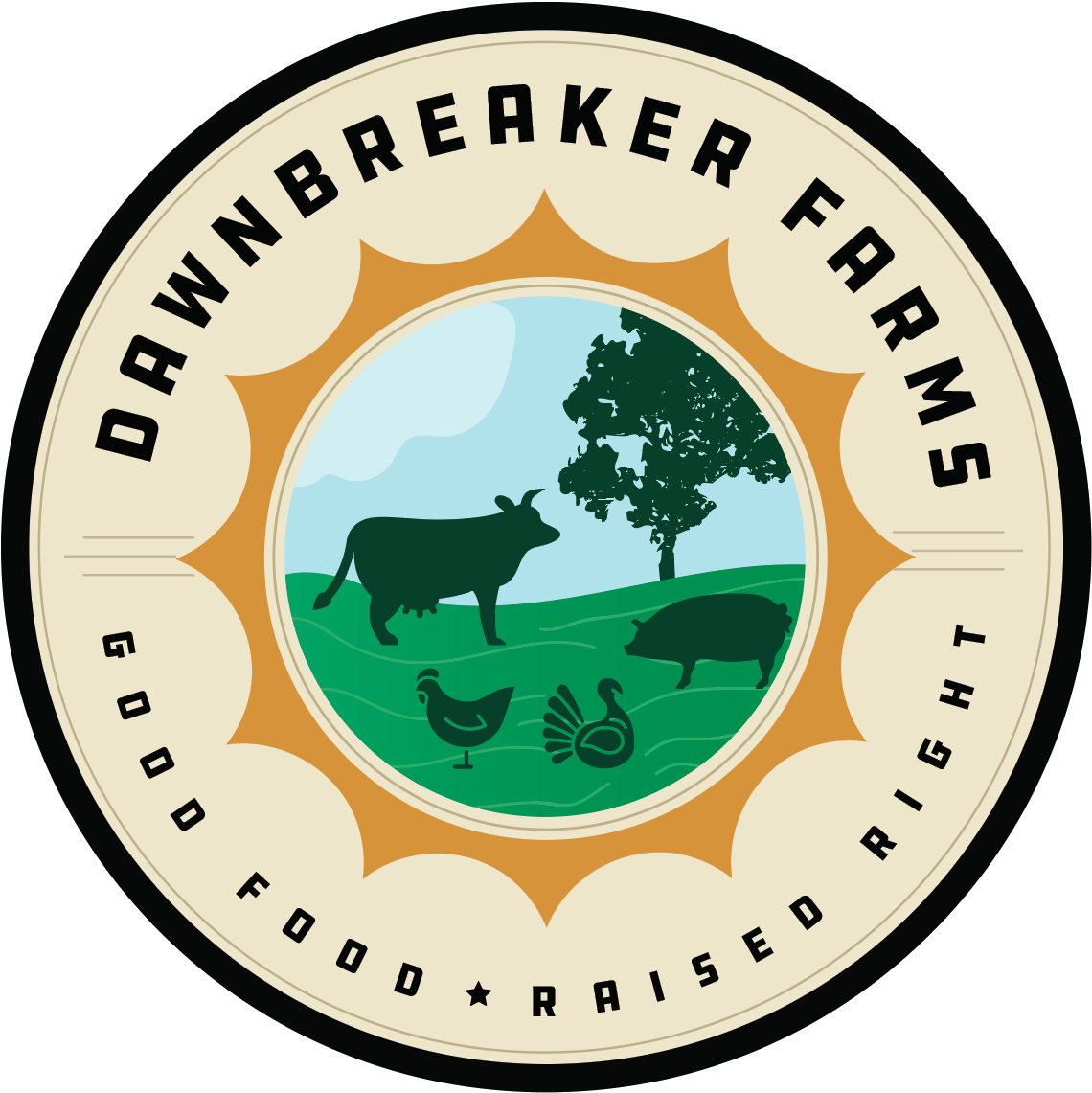 Dawnbreaker Farms - Icon Clipart (1160x1153), Png Download
