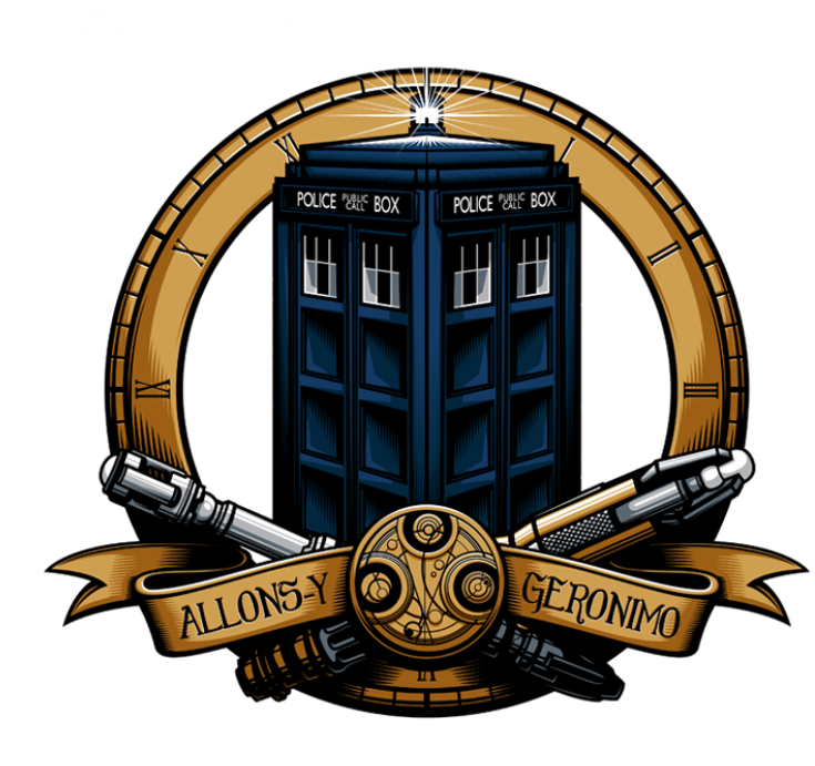 The Day Of The Doctor - Hat Shark Ceramic Stone Coaster Coasters Set Ce Box Clipart (799x706), Png Download