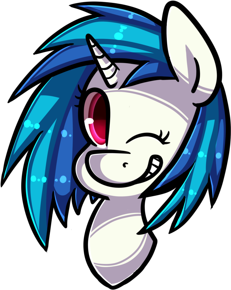 Pinipy, Dj Pon-3, Portrait, Safe, Solo, Vinyl, Vinyl - Commission Clipart (835x1024), Png Download