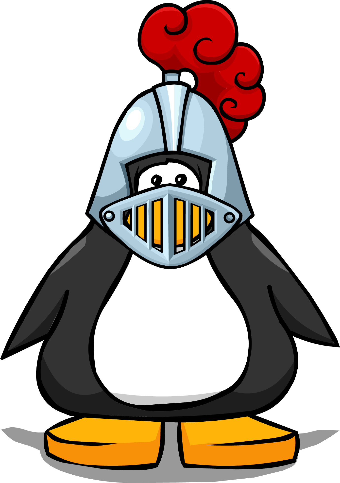 Free Knight Helmet Clip Art Png - Club Penguin With Mohawk Transparent Png (1380x1960), Png Download