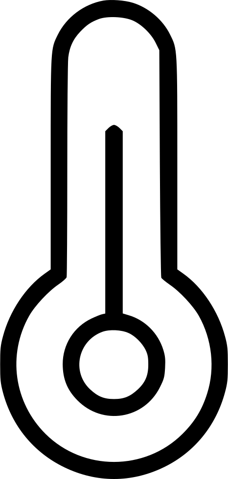 Thermometer Temperature Medicine Illness Weather Comments - Circle Clipart (466x980), Png Download