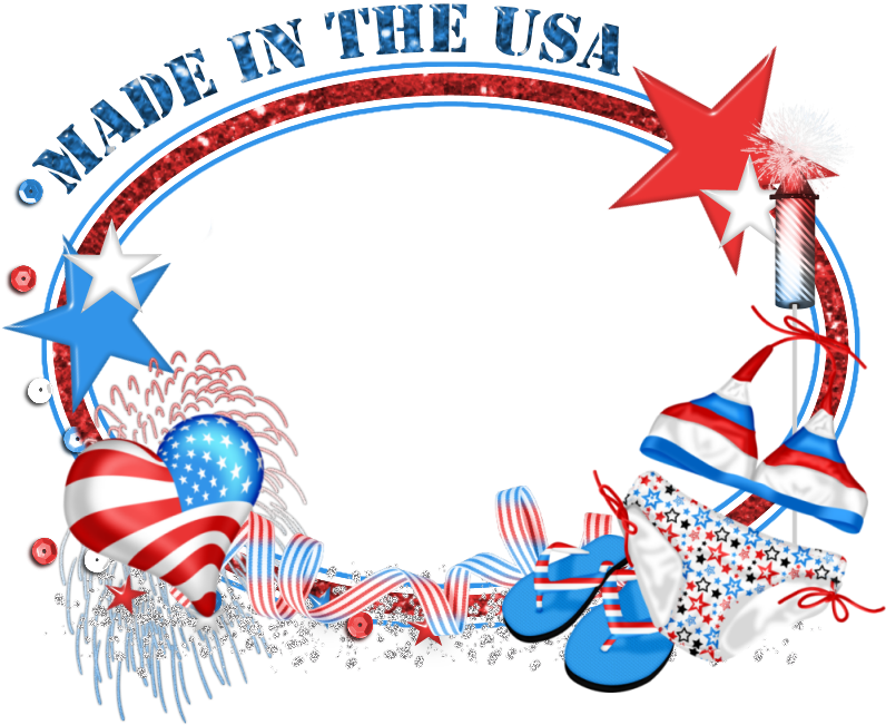 Fantastically Free Blog Train- July 4th Theme Clipart (800x800), Png Download