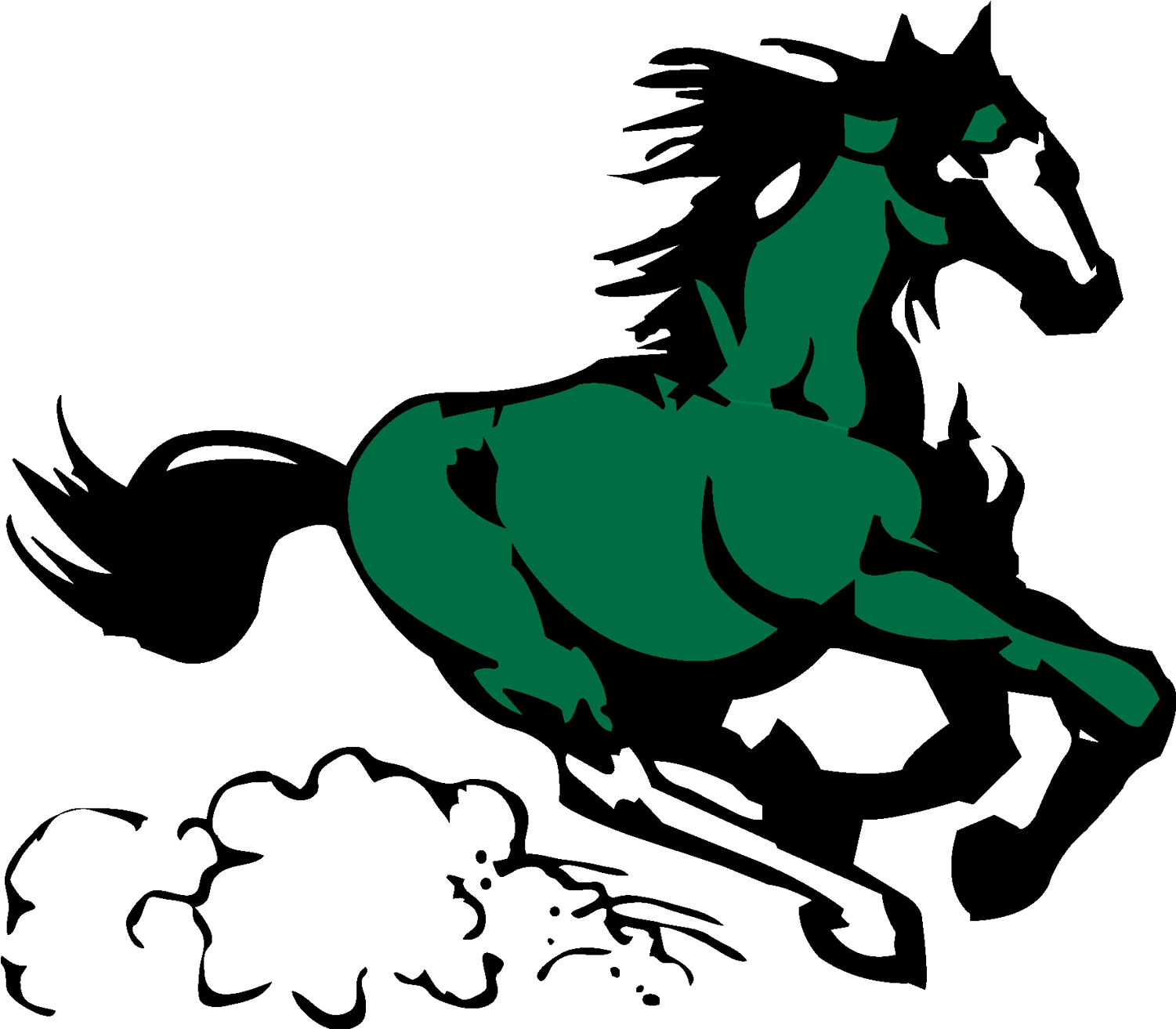 Image - Mill Springs Academy Mustangs Clipart (1575x1380), Png Download