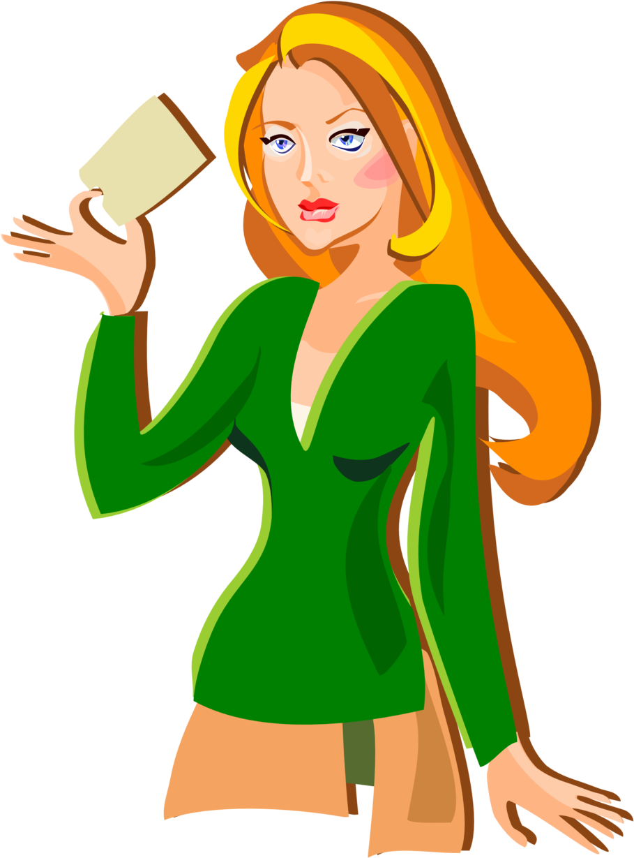 Redhead Holding A Card - No Green Card = No Matrimony: An Immigration Marriage Clipart (958x1355), Png Download