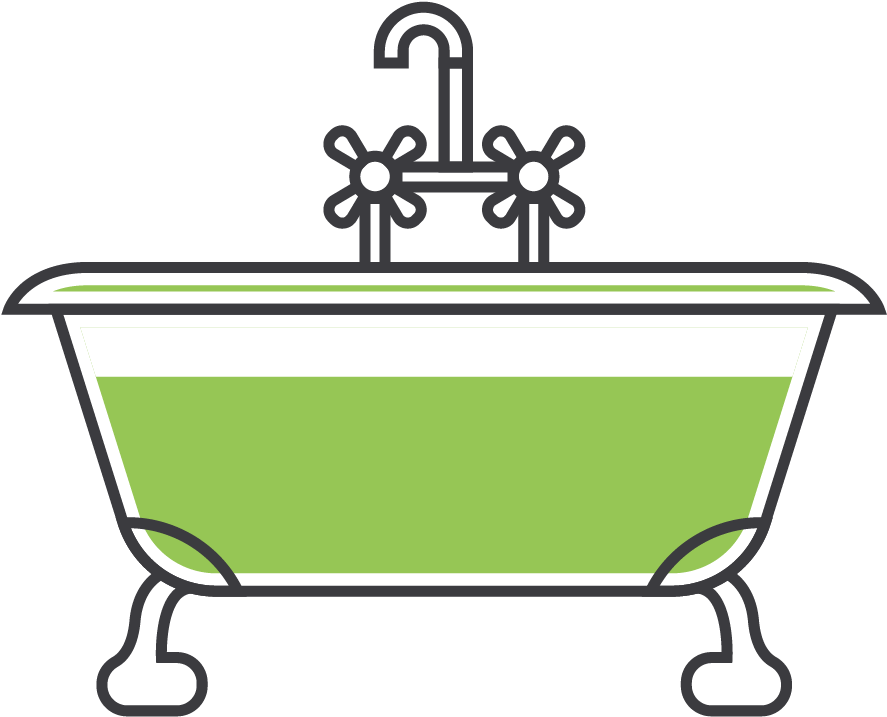 Bathtub Reglazing & Refinishing - Clip Art - Png Download (1080x1080), Png Download