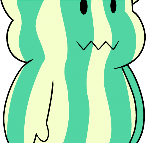 Drawn Watermelon Small Cartoon Clipart (640x480), Png Download