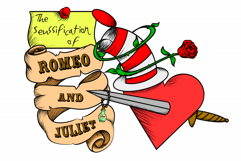 The Seussification Of Romeo And Juliet 2 Clipart (800x533), Png Download