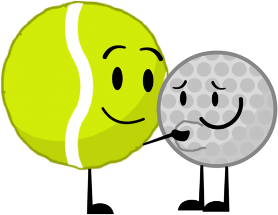 Smash Clipart Tennis - Bfb Golf Ball X Tennis Ball - Png Download (640x480), Png Download
