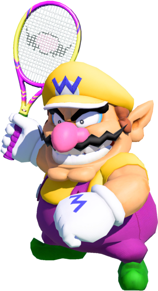 Smash Clipart Tennis - Mario Tennis Aces Wario - Png Download (809x988), Png Download