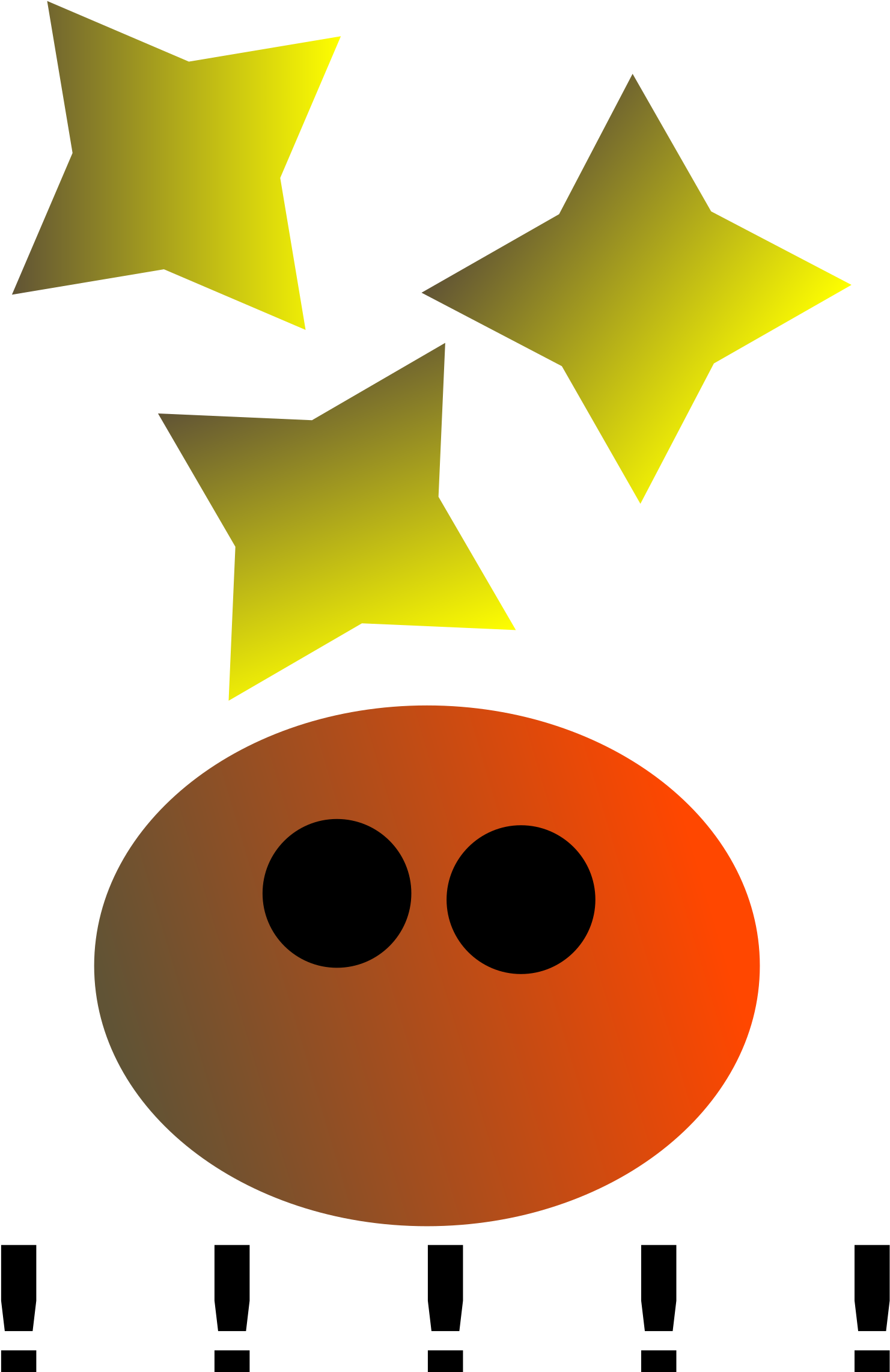 Random Clip Art - Estrellas Con Carita Feliz - Png Download (566x800), Png Download