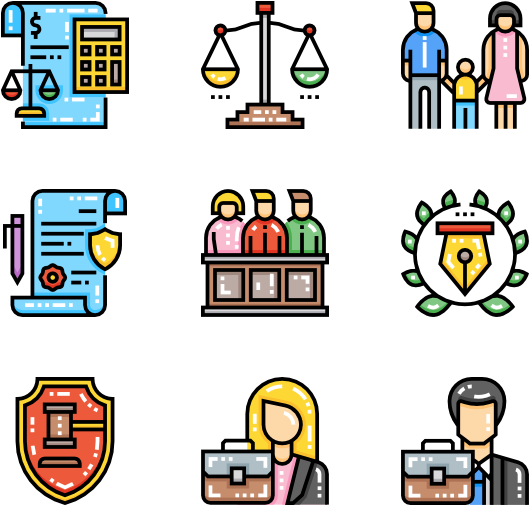 Law & Justice - Web Design Icon Png Clipart (600x564), Png Download