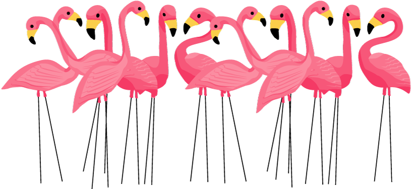 Blog Marylouwade - Christmas Flamingo Clipart (1200x413), Png Download
