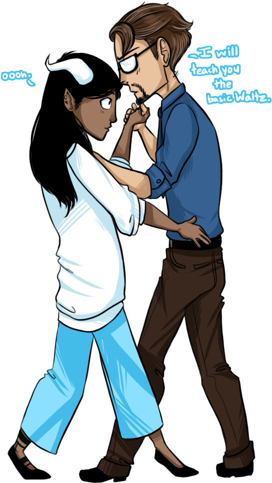 Let Us Dance - Cartoon Clipart (600x970), Png Download