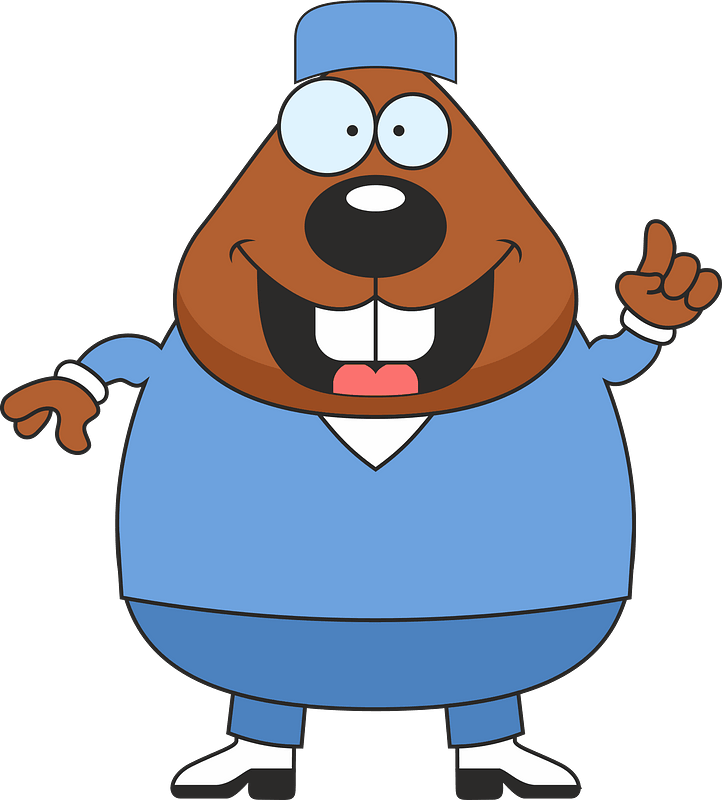 Female Doctor Shop Of Library Buy Clip - Doctor Beaver - Png Download (650x720), Png Download