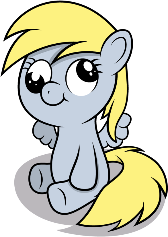 Derpy Hooves Pony Yellow Mammal Vertebrate Black And - Portable Network Graphics Clipart (600x848), Png Download