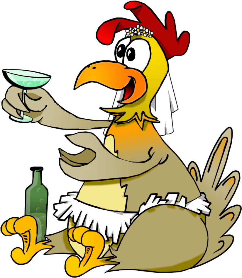 Goose Cygnini Anatidae Clip Art Drunk - Drunken Hen - Png Download (1000x1000), Png Download