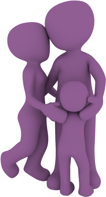 Family Computer Icons Child Download Parent - Man En Vrouw En Kind Clipart (410x750), Png Download