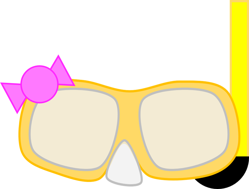 Goggles Clipart Snorkel Mask - Png Download (1015x773), Png Download