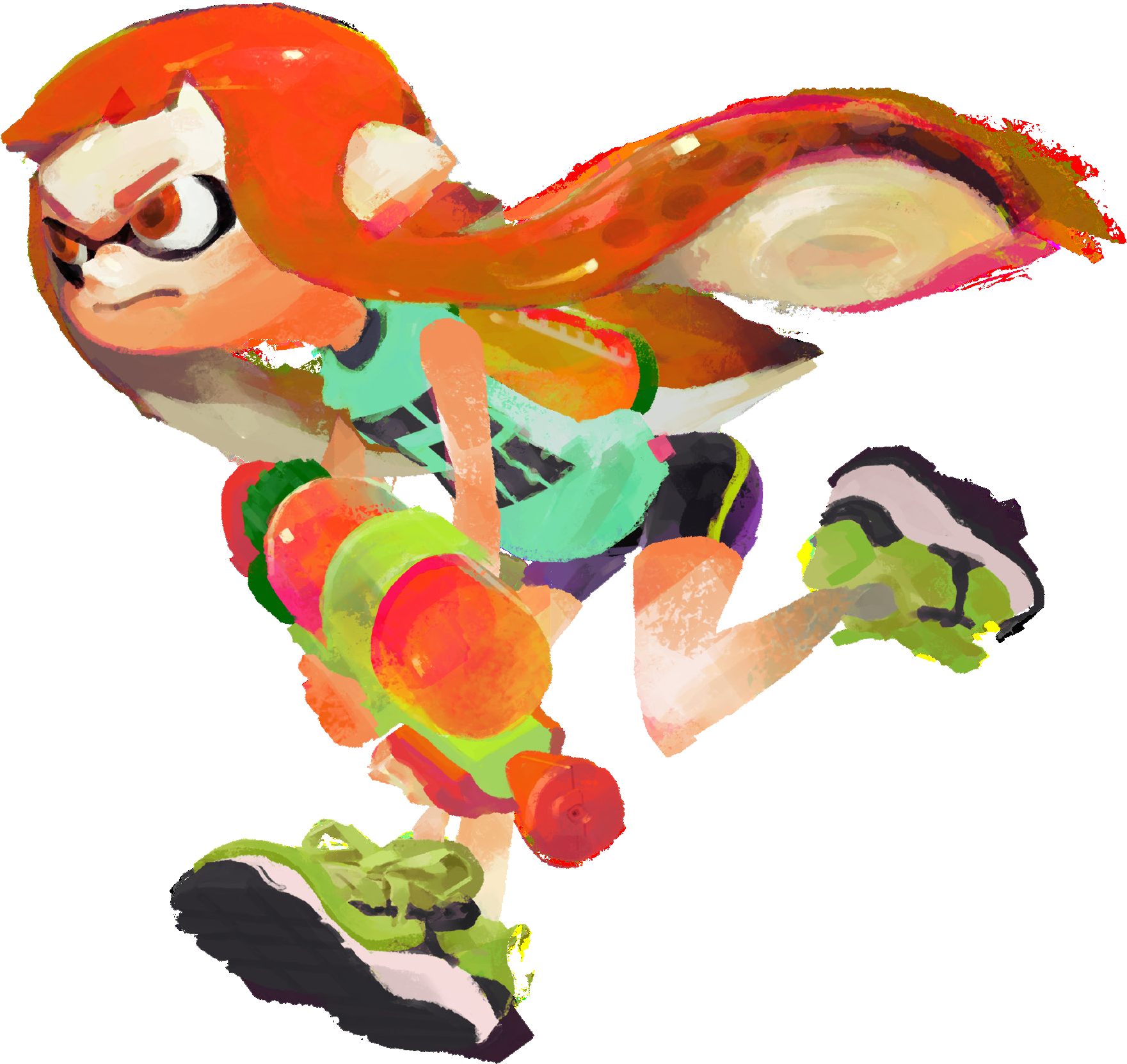 Image Nintendo Fandom Powered - Inkling Girl Clipart (2000x1900), Png Download