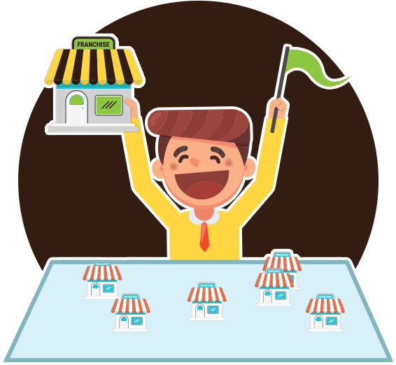 Explore A Unique Franchise Opportunity - Cartoon Clipart (586x586), Png Download