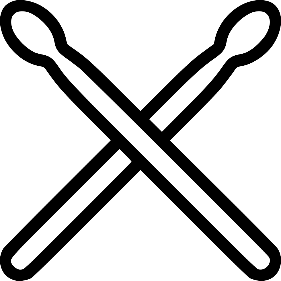 Drum Sticks Comments Crossed Drumsticks Clipart Png Transparent Png