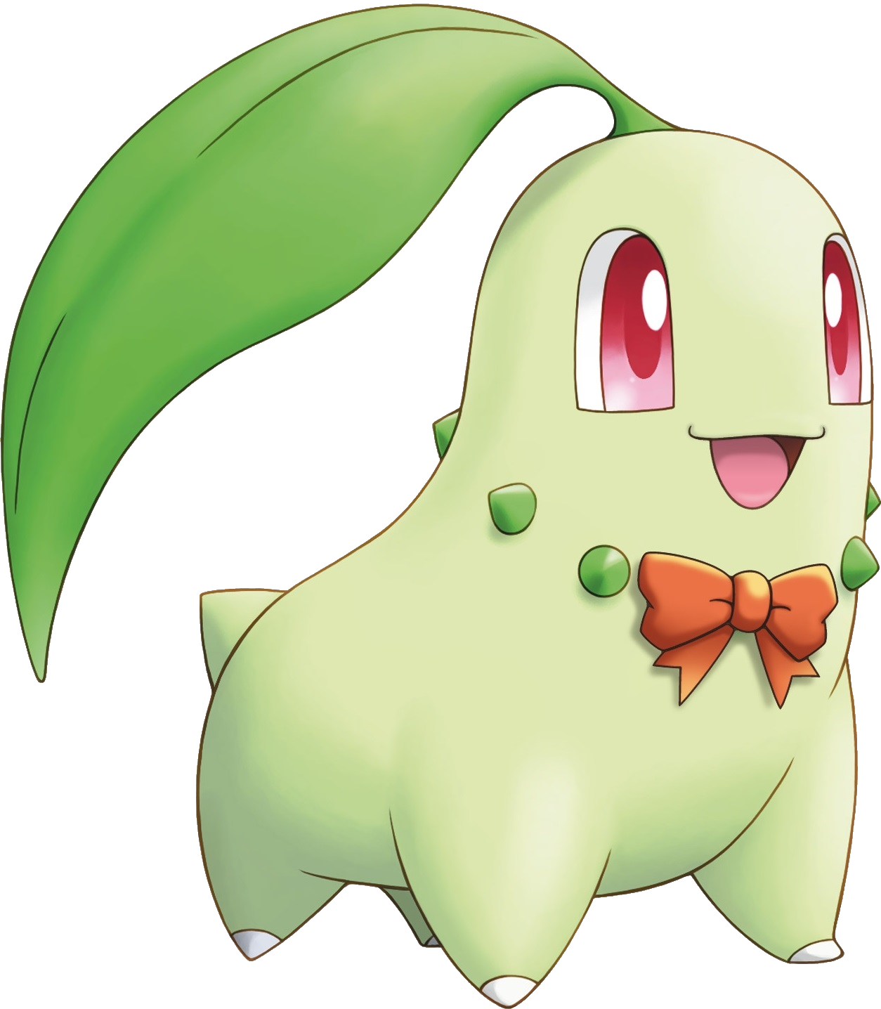 Leader Clipart Transparent Background - Pokemon Chikorita Jpg - Png Download (1254x1436), Png Download