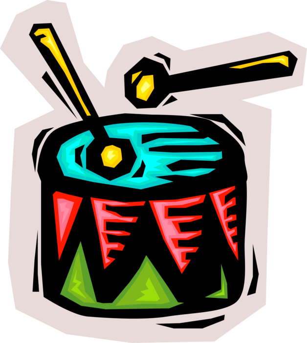 Vector Illustration Of Beating Drum Percussion Musical - Batendo Tambor Vetor Clipart (628x700), Png Download