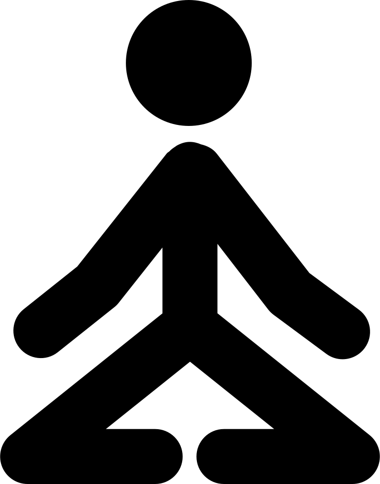 Yoga Position Png Clip Art Transparent Download - Stick Man Png (770x980), Png Download