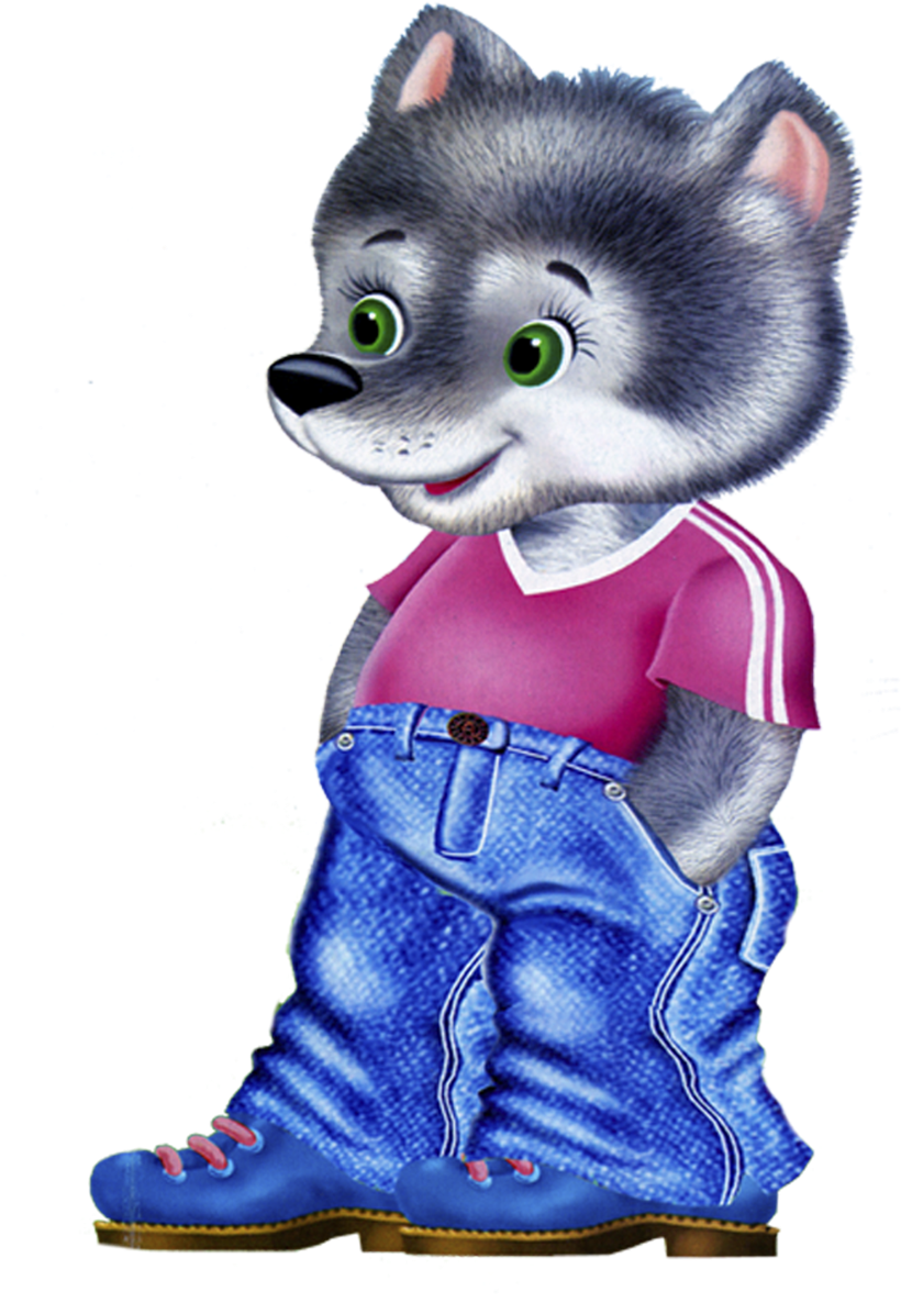 Wolf Ten Clipart - Cartoon - Png Download (888x1379), Png Download