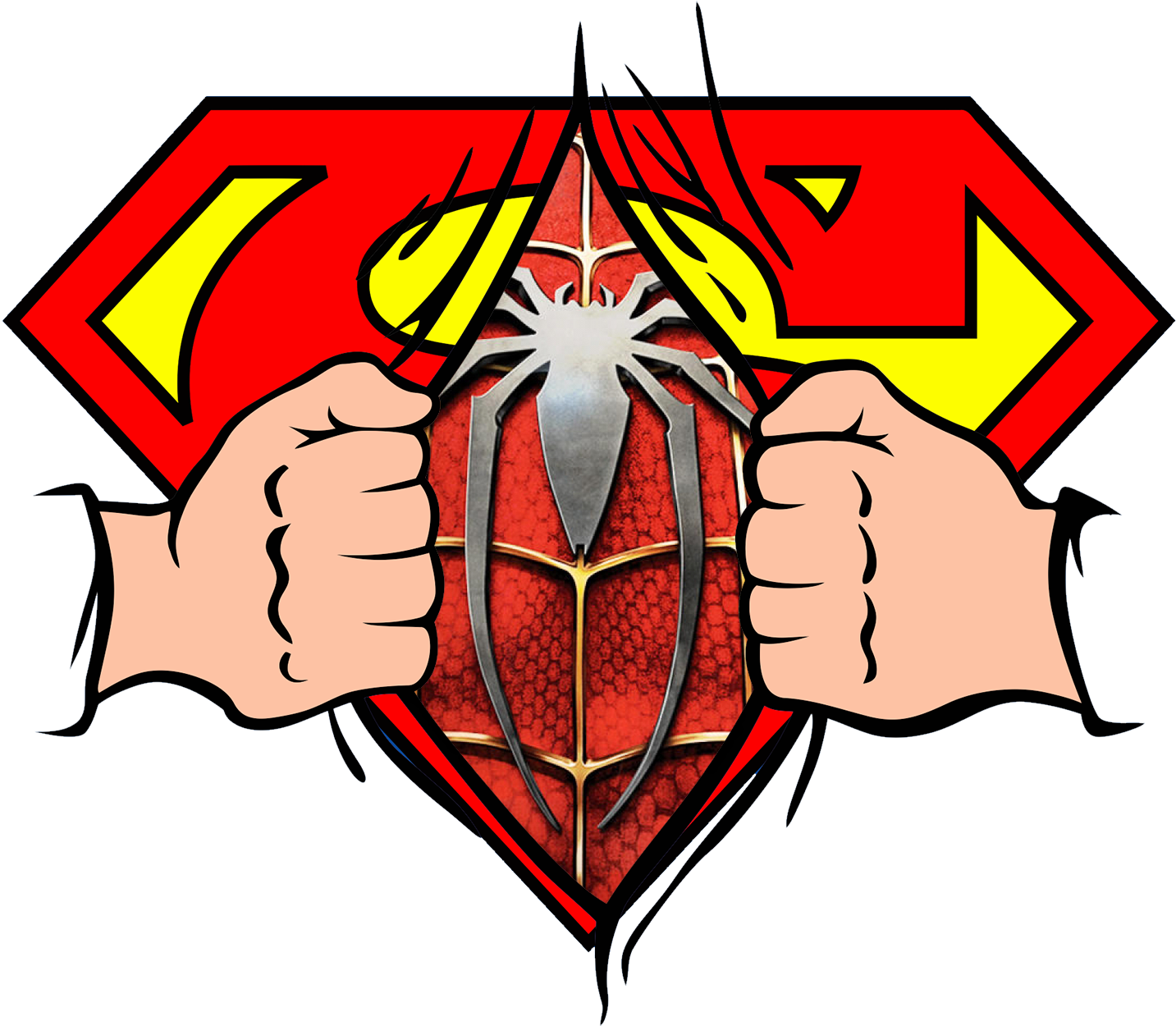 Download Cool Shirt Designs T - T Shirt Design Superman Png Clipart