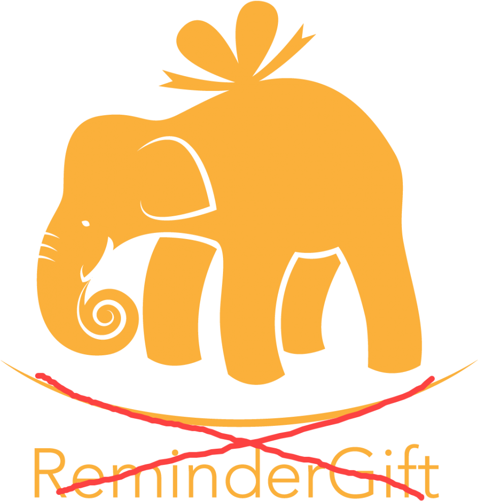 Elephants Clipart Reminder - Gift - Png Download (952x1024), Png Download