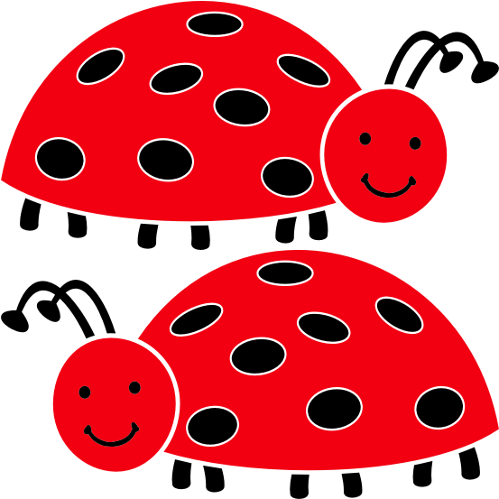 Two Ladybugs - Ladybug Clipart (566x566), Png Download