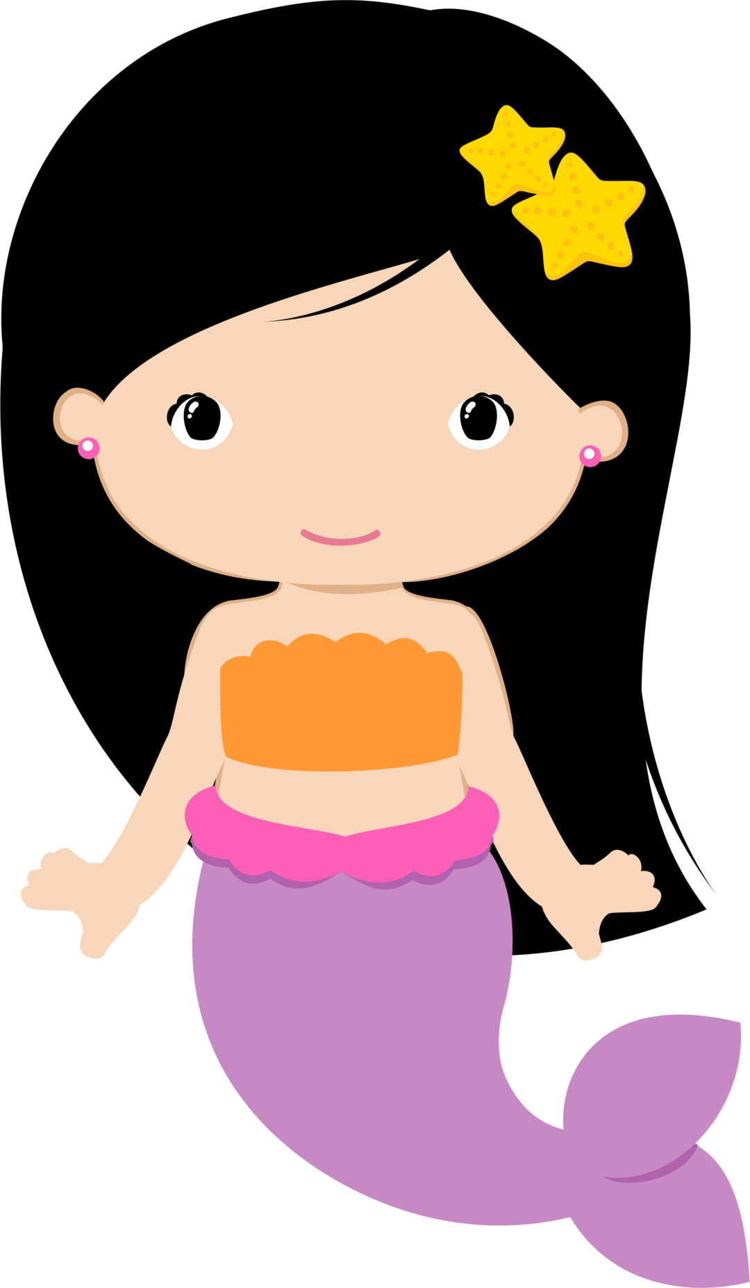 Mermaid Clipart - Mermaid Clip Art - Png Download (1080x1855), Png Download