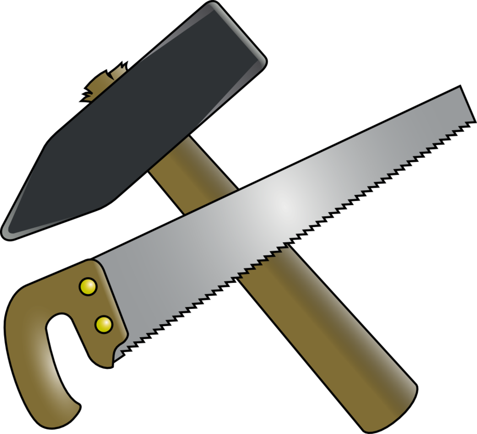 Hammer Saw Clipart - Hammer And Saw Png Transparent Png (936x853), Png Download