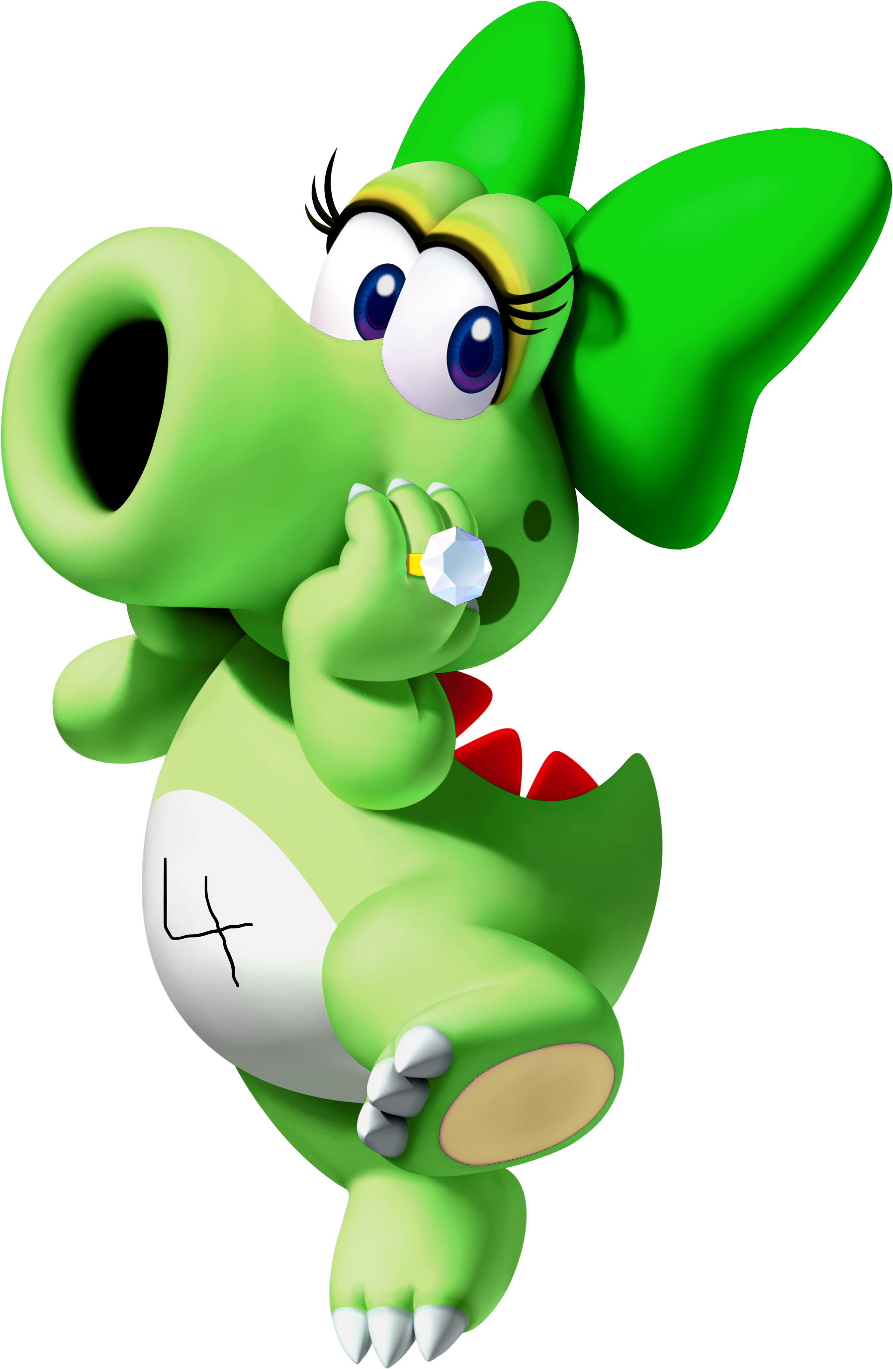 Fourthebirdo - Mario Bros Birdo Clipart (1796x2755), Png Download