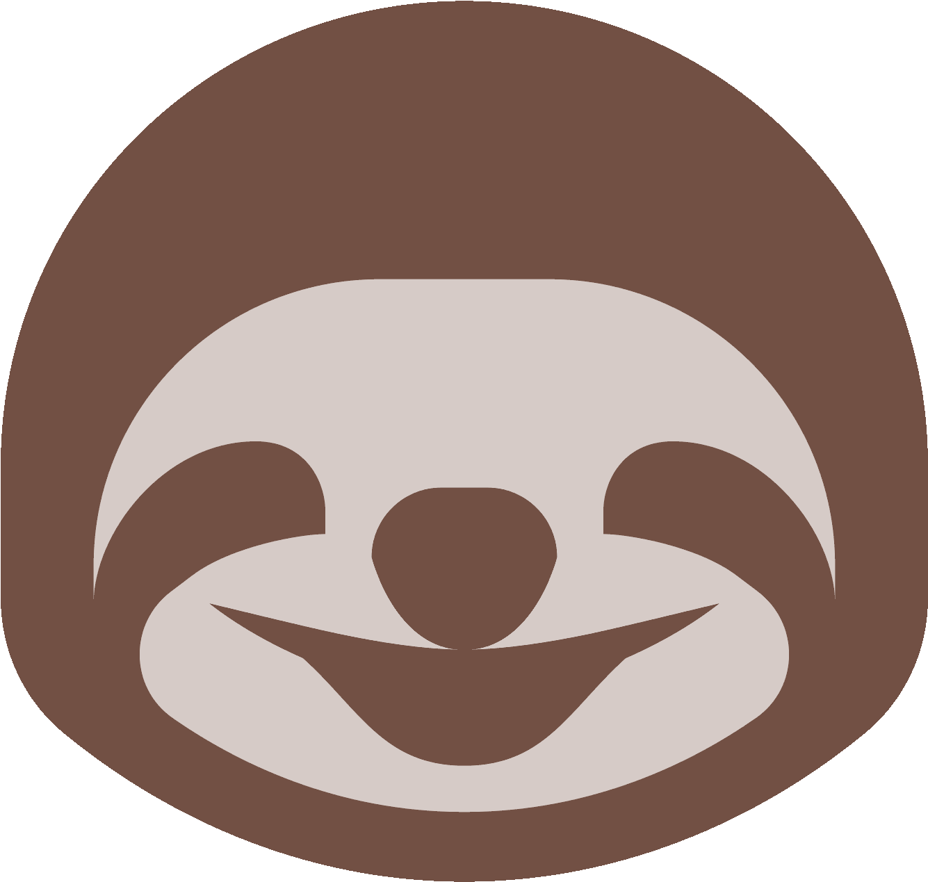 Sloth Icon - Sloth Logo Png Clipart (1600x1600), Png Download