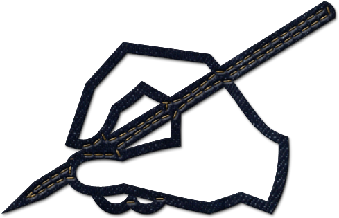 Signature Hand Clipart - Hand With Pencil Icon - Png Download (600x600), Png Download