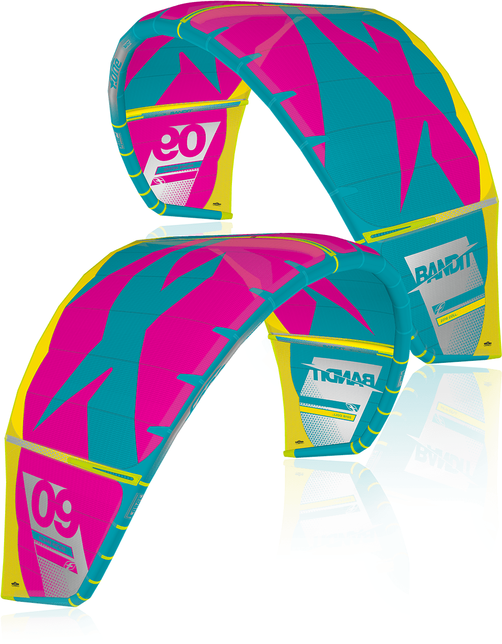 Orange / Turquoise Bandit Xi - F One Bandit Png Clipart (1280x1280), Png Download