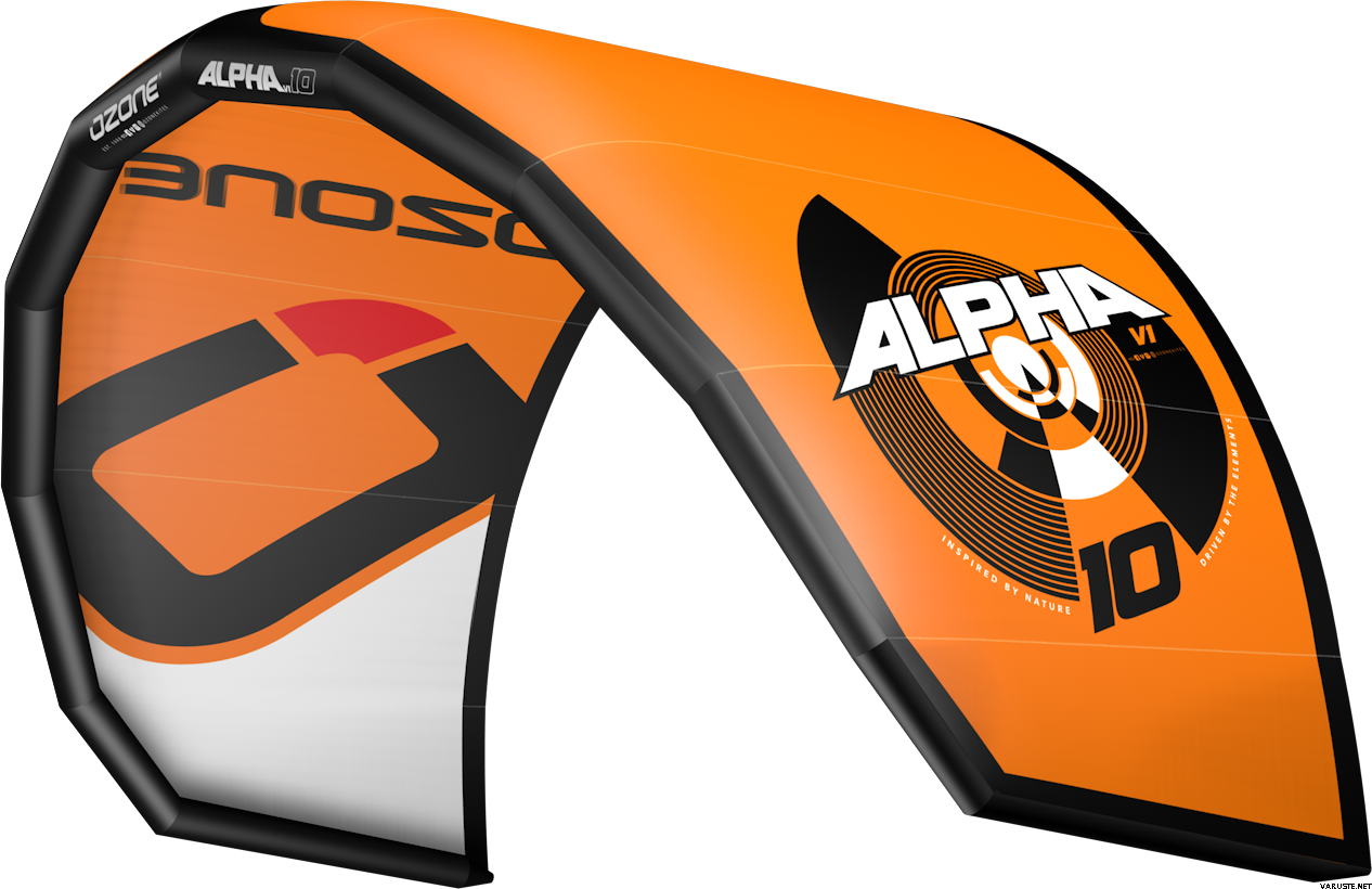 Ozone Alpha V1 Kite Only 12 M² Orange - Kitesurfing Clipart (1266x820), Png Download