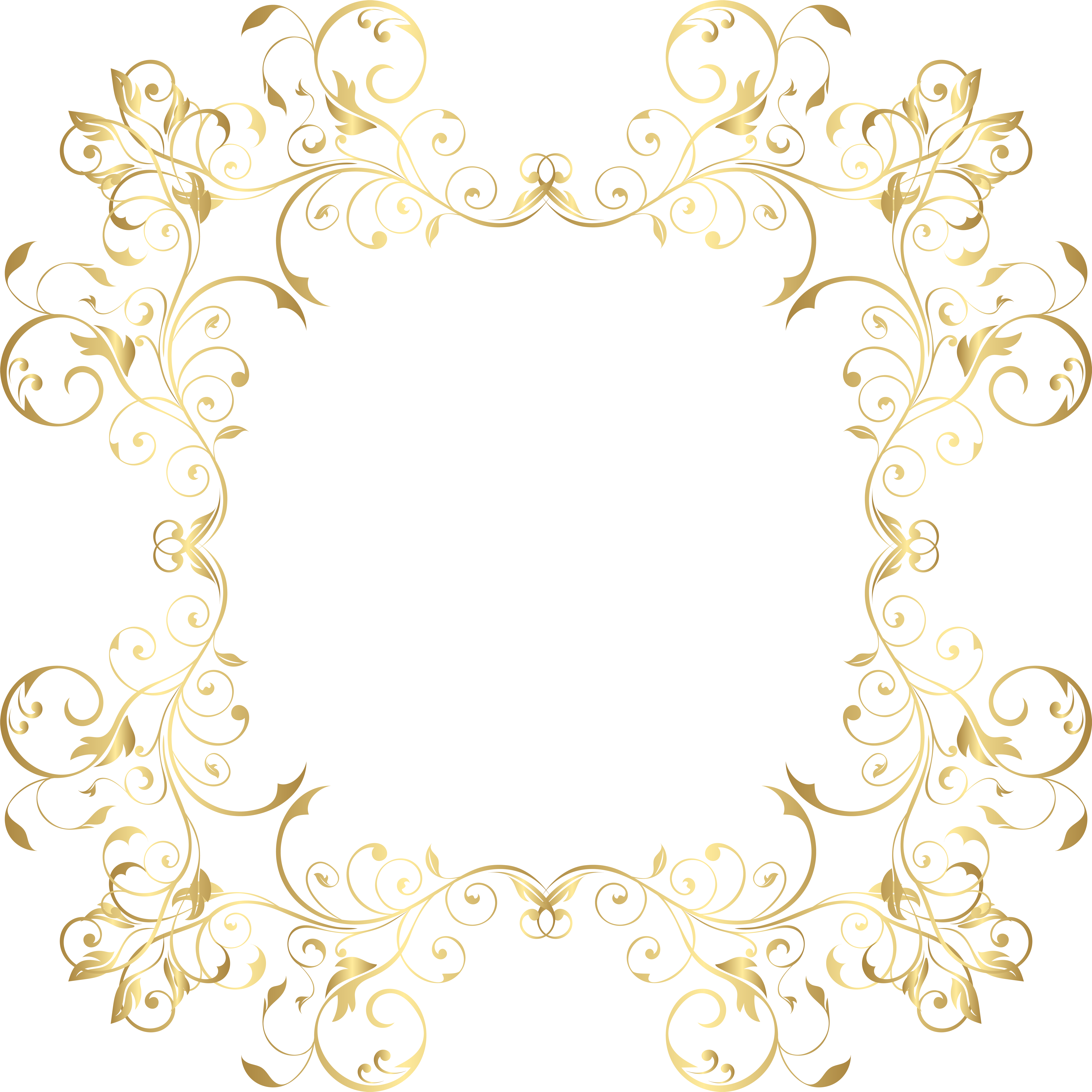 Floral Frame Clipart - Png Download (8000x8000), Png Download