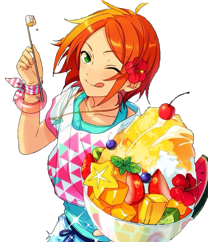 Hinata Aoi Beach House Dialogue Render - Ensemble Stars Bich Render Clipart (682x784), Png Download