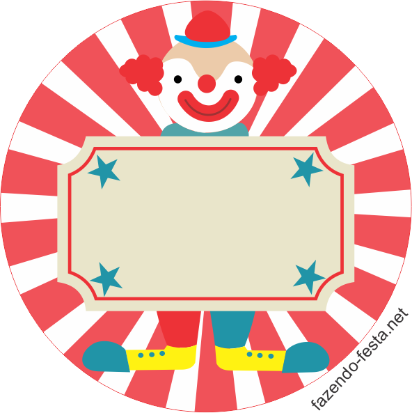 Circus Theme Classroom, Circus Theme Party, Circus - Fazendo Festa Circo Clipart (592x593), Png Download