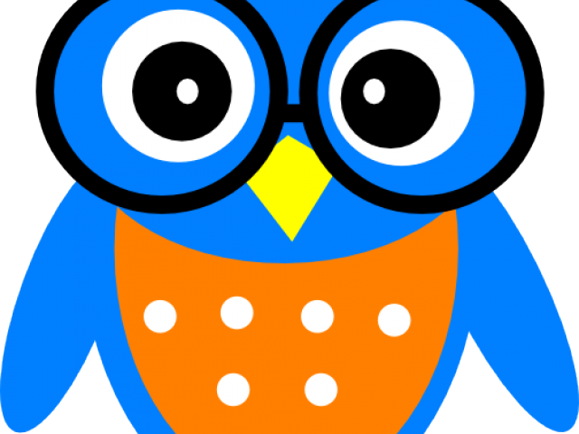 Owl Clipart Homework - Owl With Glasses Clipart - Png Download (640x480), Png Download