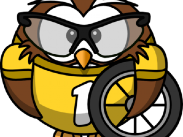 Owl Clipart Exercise - Biker Owl Shower Curtain - Png Download (640x480), Png Download