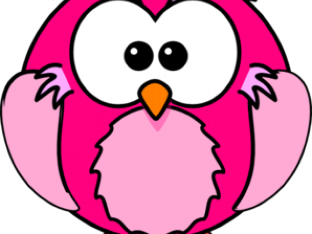 Pink Owl Clipart - Cartoon Owl Shower Curtain - Png Download (640x480), Png Download