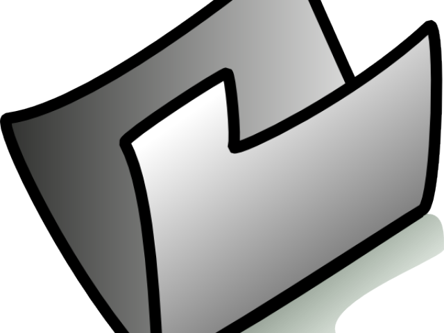 Folder Clipart Grey - Clip Art - Png Download (640x480), Png Download