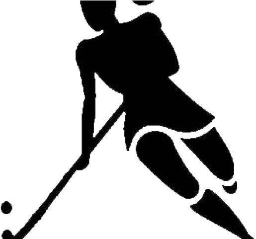 Surprising Idea Hockey Clipart - Field Hockey Player Silhouette - Png Download (640x480), Png Download