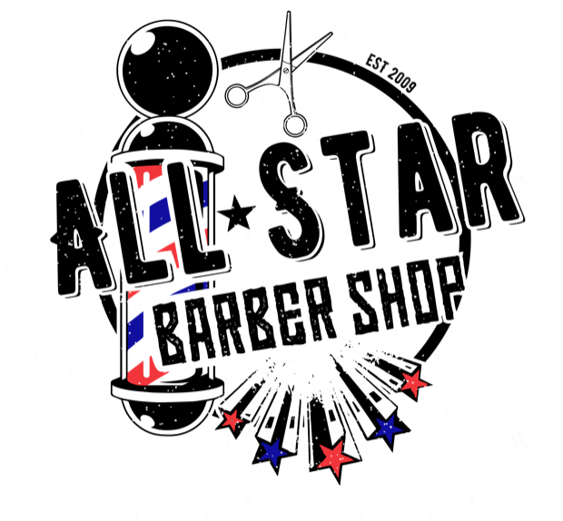 All-star Barbershop - Note Cards (pk Of 20) Clipart (640x588), Png Download