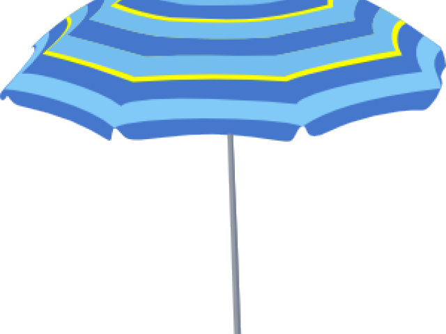 Pool Umbrella Cliparts - Sun Umbrella Beach Clipart - Png Download (640x480), Png Download